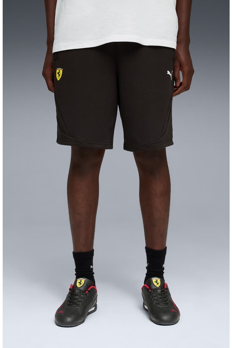 Scuderia Ferrari Motosport 1 Sweat Shorts, Alternate, color, PUMA BLACK
