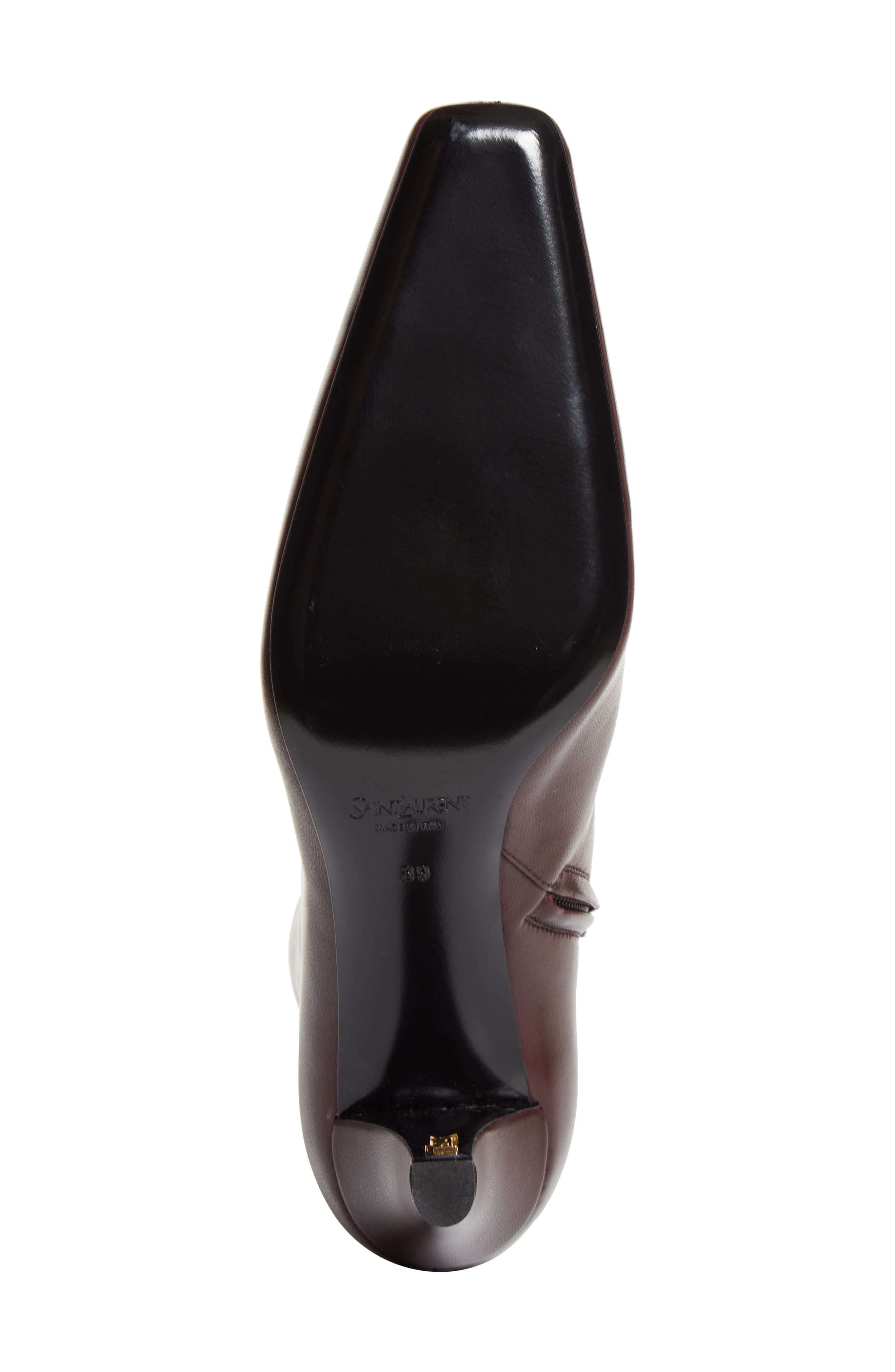 Saint Laurent Jill Bootie, Alternate, color, Marron Glace