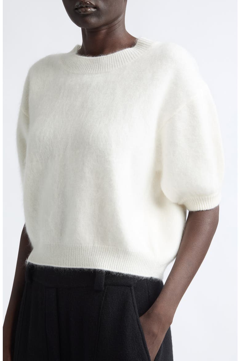 Juniper Brushed Cashmere Sweater, Alternate, color, CREAM BRUSHED