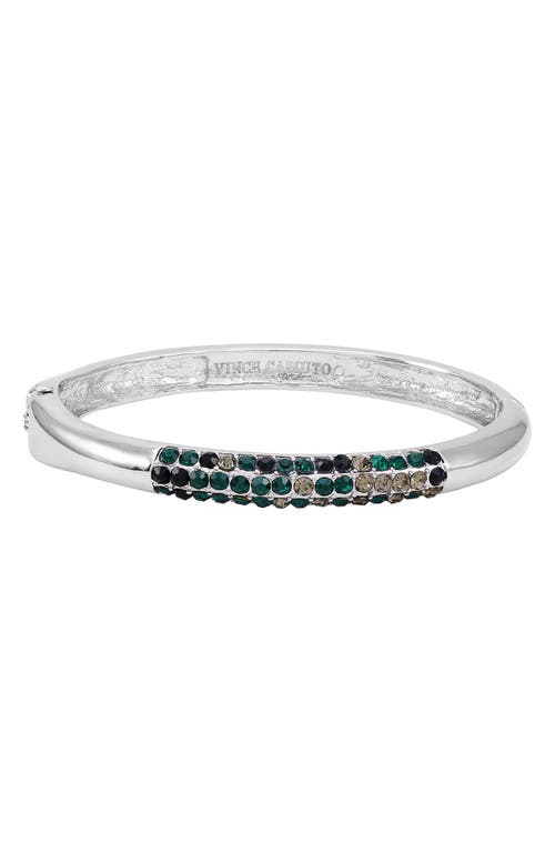 Vince Camuto Pavé Crystal Bangle Bracelet In Silver Tone