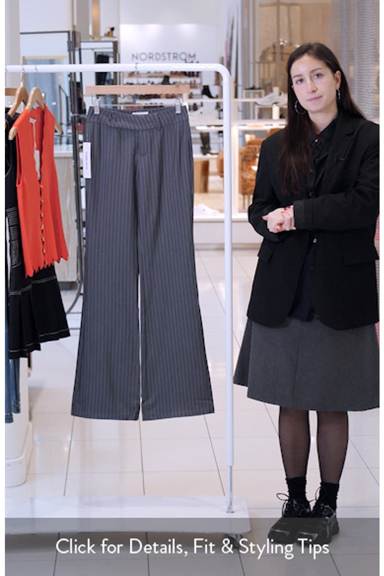 Kinkirk Pinstripe Low Rise Flare Pants video
