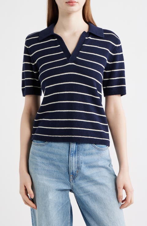 The Stripe Polo Top