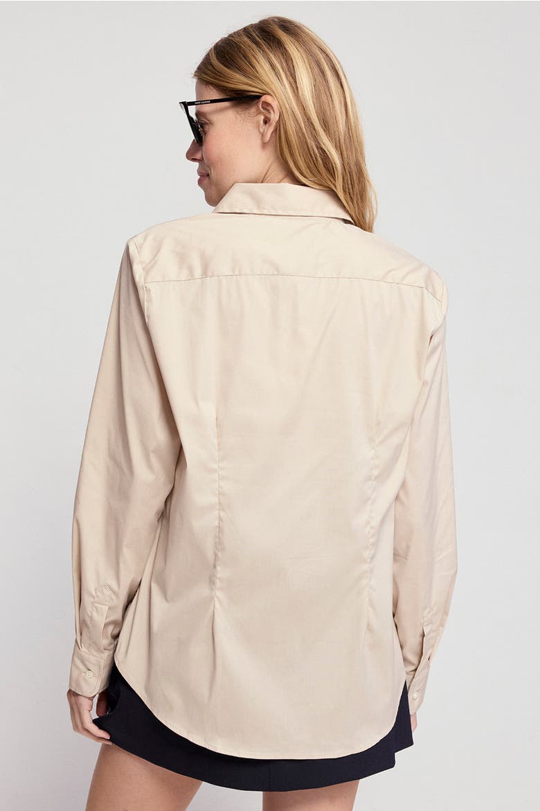 The Boyfriend Shirt, Alternate, color, Taupe