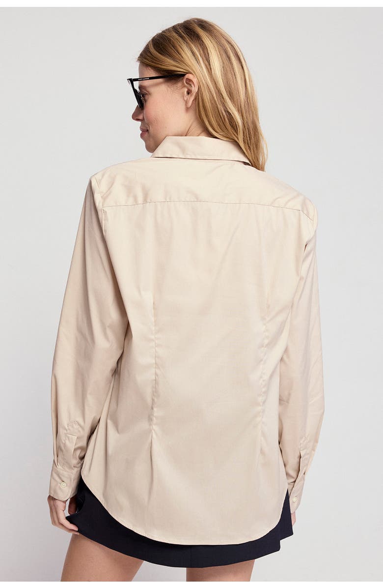 The Shirt by Rochelle Behrens The Boyfriend Shirt, Alternate, color, Taupe