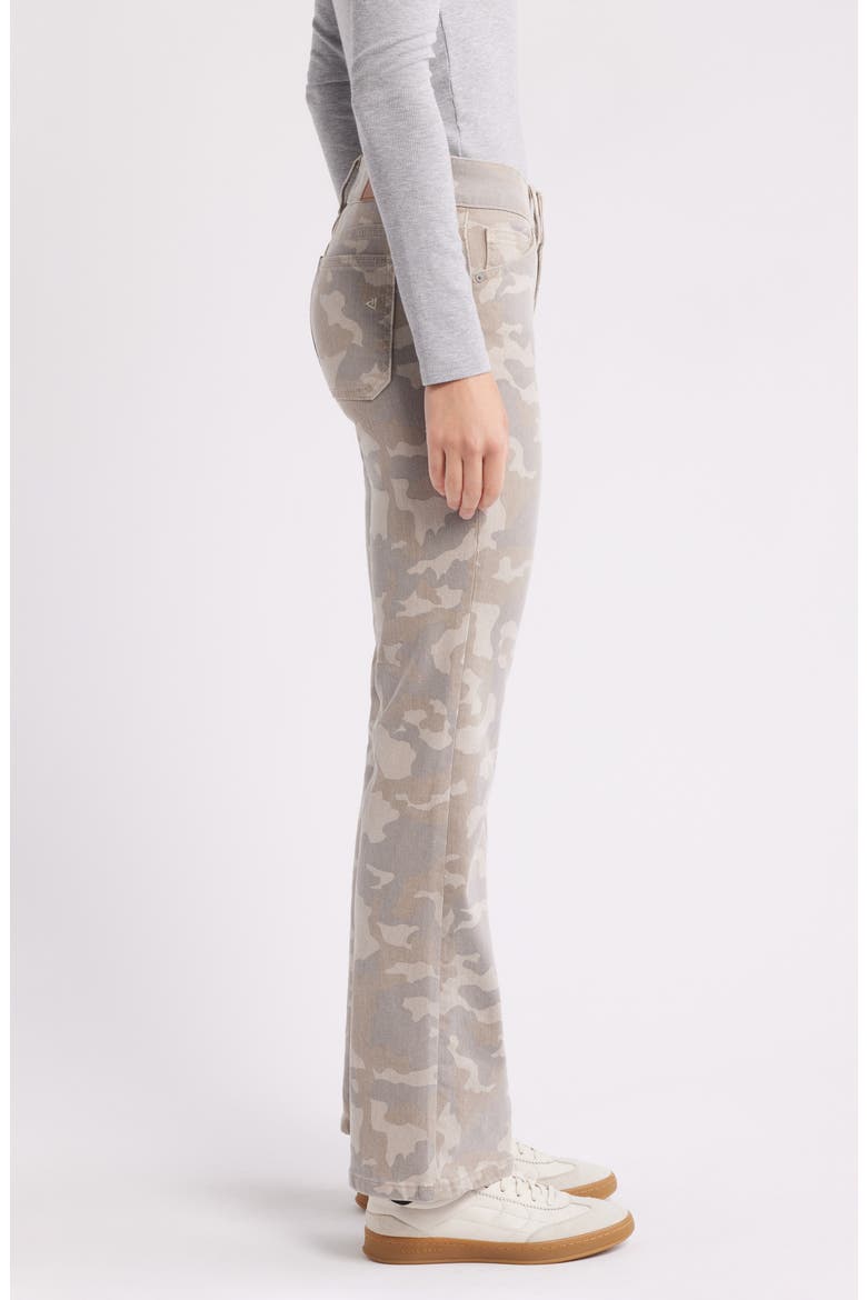 Camo Print Bootcut Jeans, Alternate, color, LIGHT BEIGE