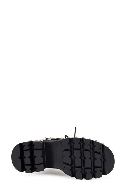 Azalea Wang Winola Stud Platform Bootie In Black