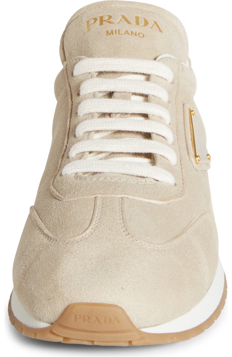 Prada Triangle Logo Low Top Sneaker, Alternate, color,