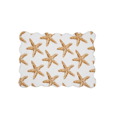 C & F Home C&f Home Sandbridge Stars Placemats Set Of 6 In White