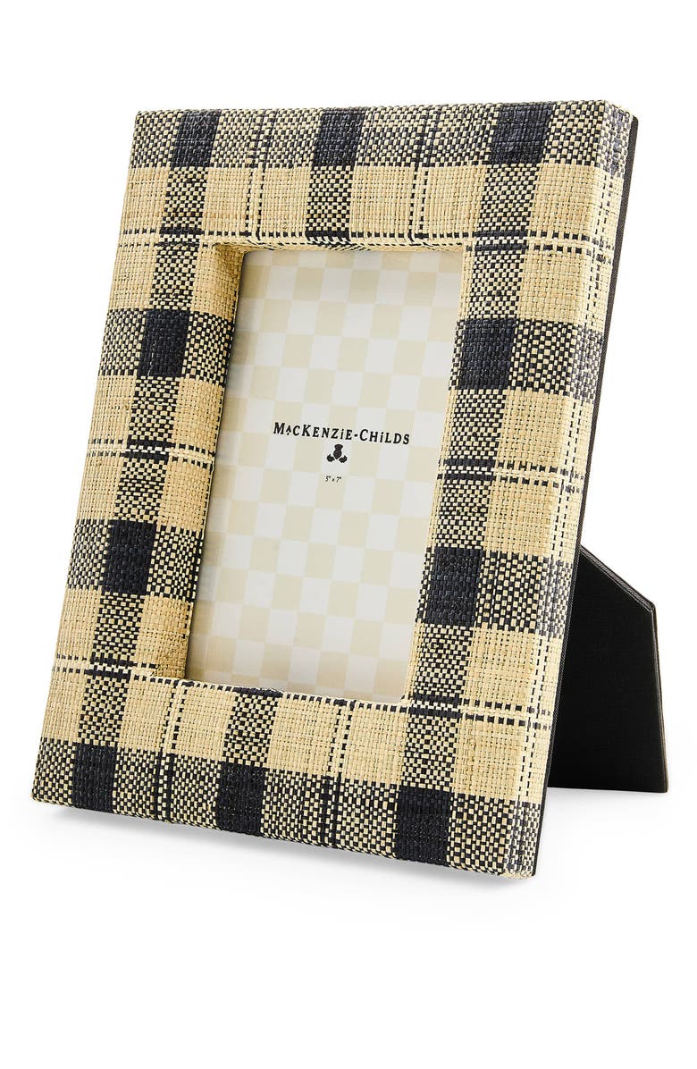 MACKENZIE CHILDS Mad for Plaid 5 x 7-Inch Frame, Alternate, color, Beige