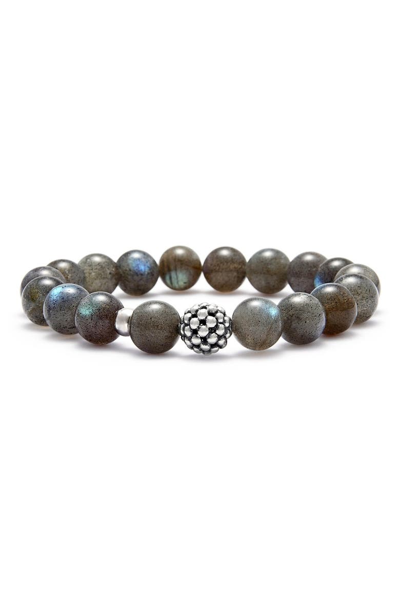 Bead Stretch Bracelet, Main, color, LABRADORITE
