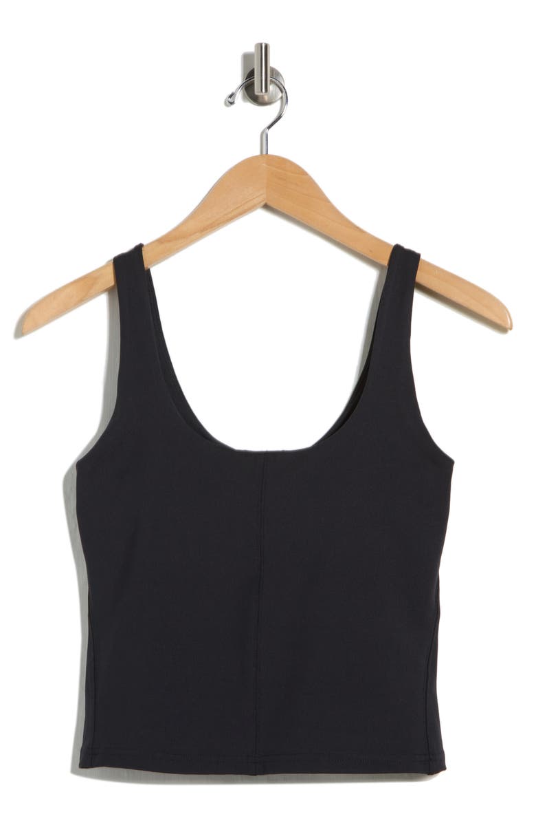 YOGALICIOUS Lux Crop Bra Tank, Alternate, color, Black