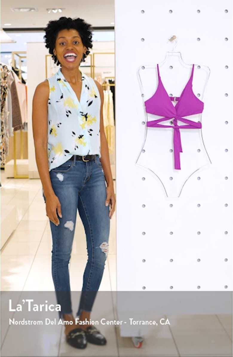 Color Code Twist Wrap Bikini Top, sales video thumbnail