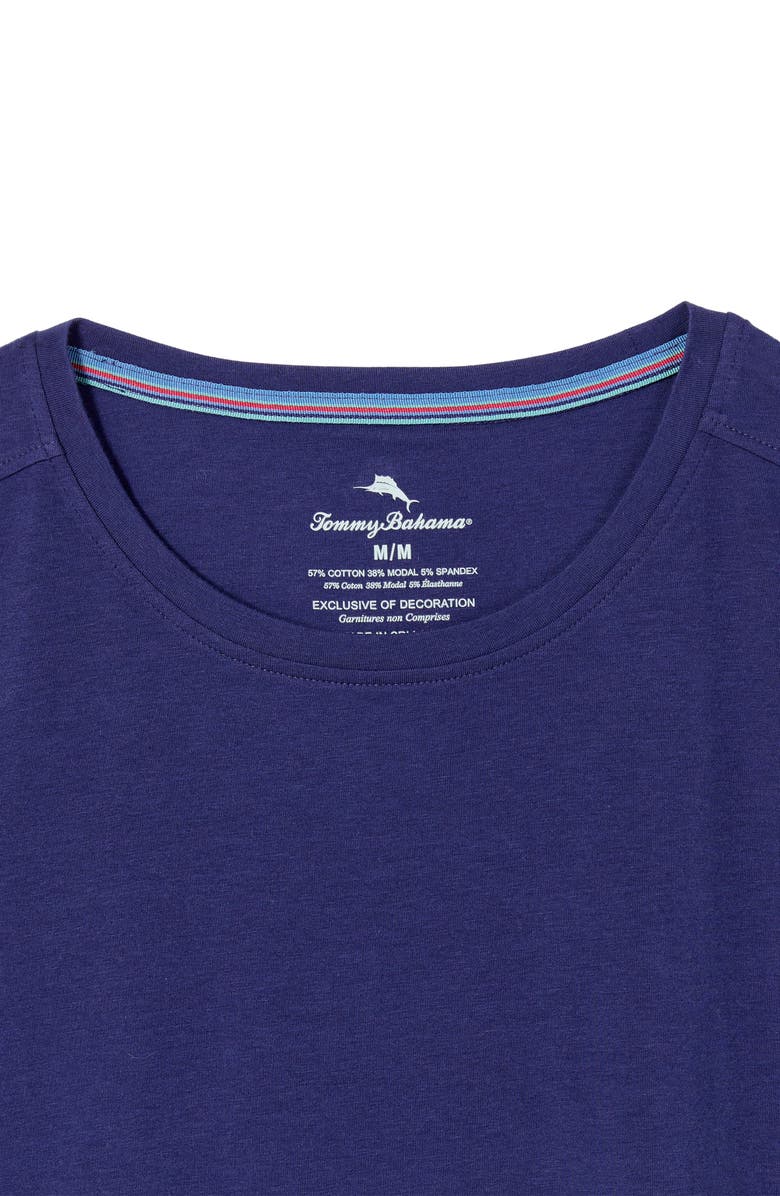 Tommy Bahama Solid Cotton 
Modal Crewneck T-Shirt, Alternate, color, Navy