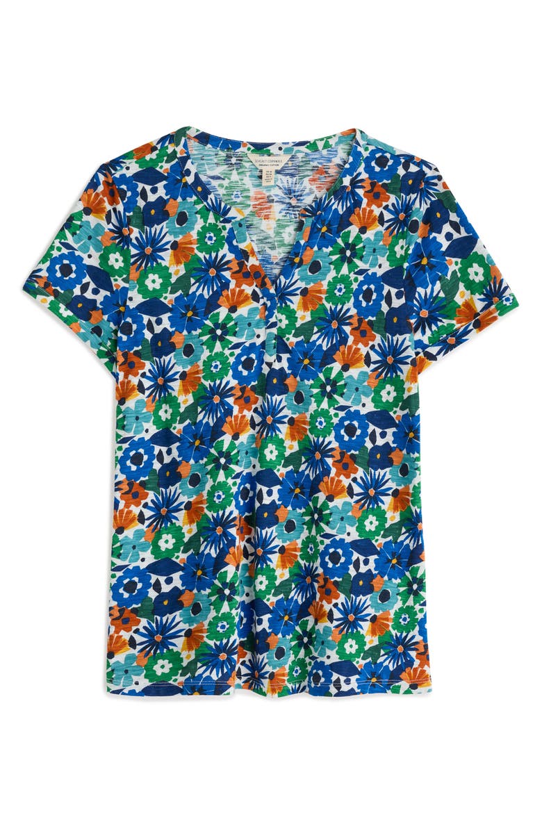 Seasalt Cornwall Waterflow Print Organic Cotton Shirt, Alternate, color,