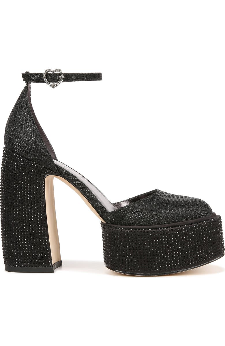Circus NY by Sam Edelman Bailey Jewel Platform Sandal, Alternate, color, Black