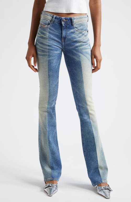 DIESEL® 1969 D-Ebbey Mixed Wash Flare Jeans in Denim 