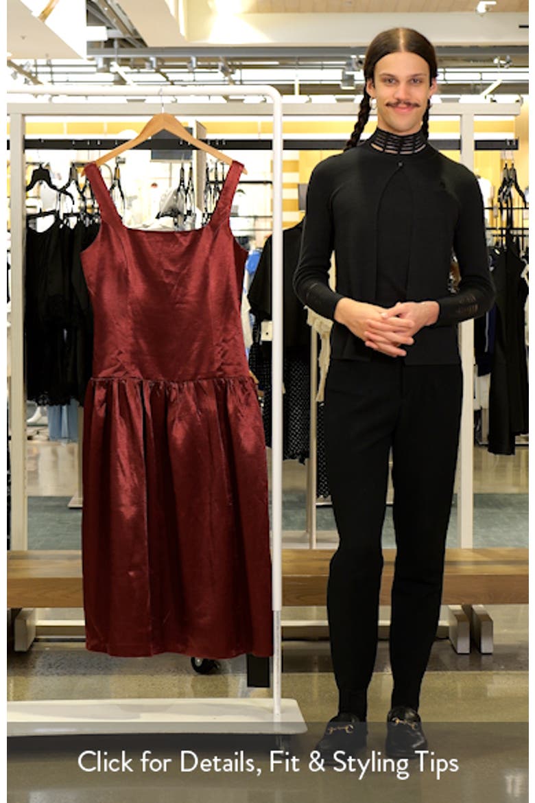 Sleeveless Drop Waist Satin Maxi Dress video