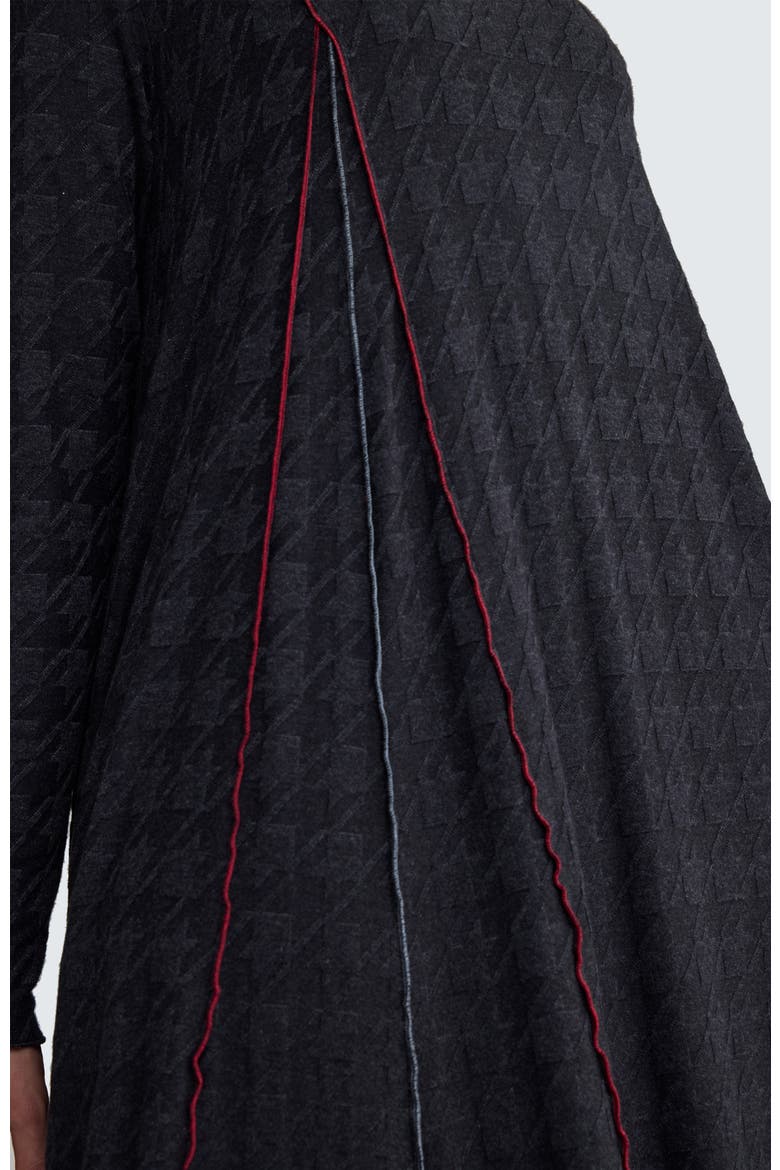 Lirien Asymmetrical Dress, Alternate, color, Coalblack Red