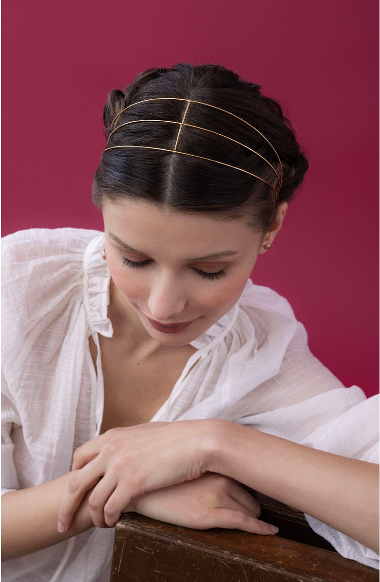 Epona Valley Petite Saint Germaine Headband, Alternate, color, Gold