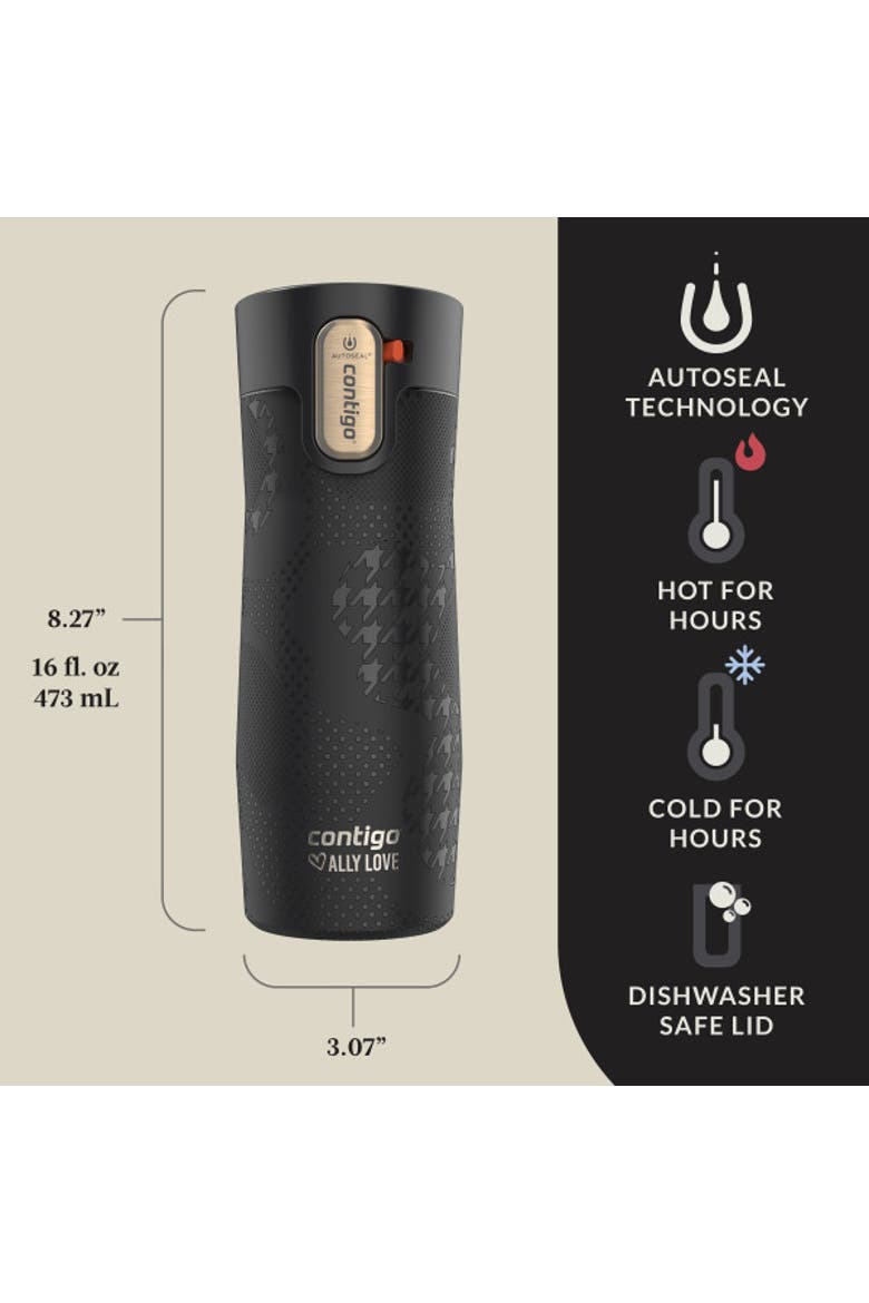 Autoseal West Loop Vacuum-Insulated Stainless Steel Travel Mug, Alternate, color, Licorice