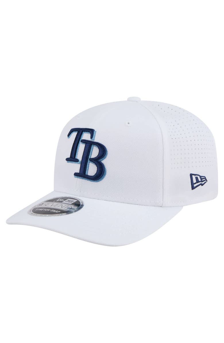 New Era Men's New Era White Tampa Bay Rays COOLERA 9SEVENTY Adjustable Hat, Main, color, White