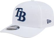 New Era Men's New Era White Tampa Bay Rays COOLERA 9SEVENTY Adjustable Hat