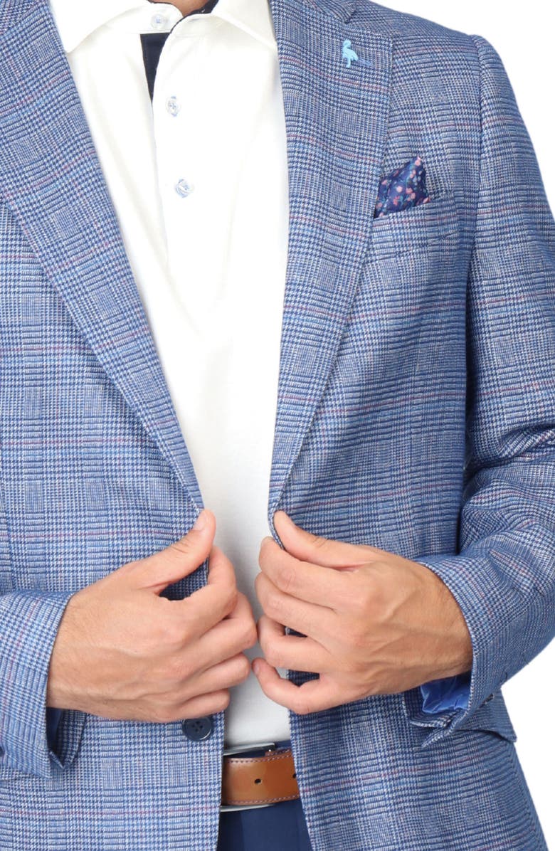 TailorByrd The Great Glen Plaid Sport Coat, Alternate, color, Cobalt-Blue