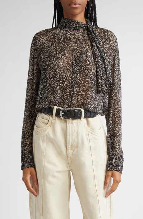 Isabel Marant Étoile Leona Long Sleeve Button-Up Shirt