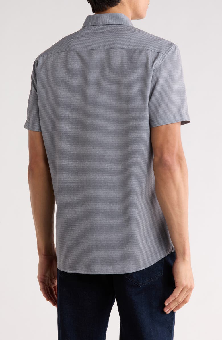 DKNY SPORTSWEAR Davin Button-Up Shirt, Alternate, color, Dark Gray