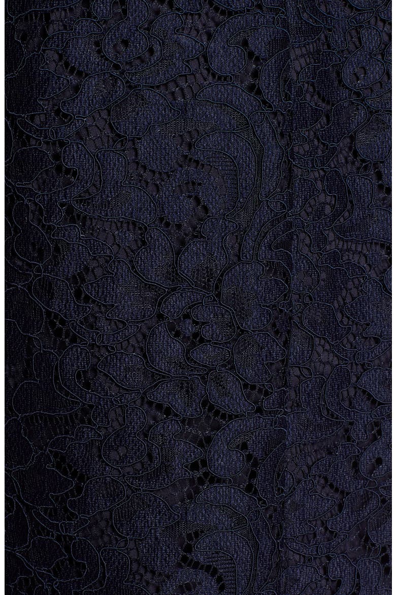 x Atlantic-Pacific Lace Trench Coat, Alternate, color, NAVY