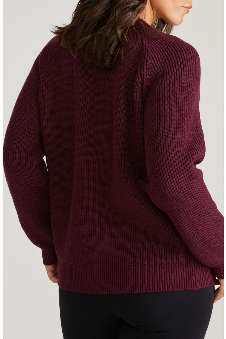 Vicki Zip-Up Cardigan, Alternate, color, GAMAY