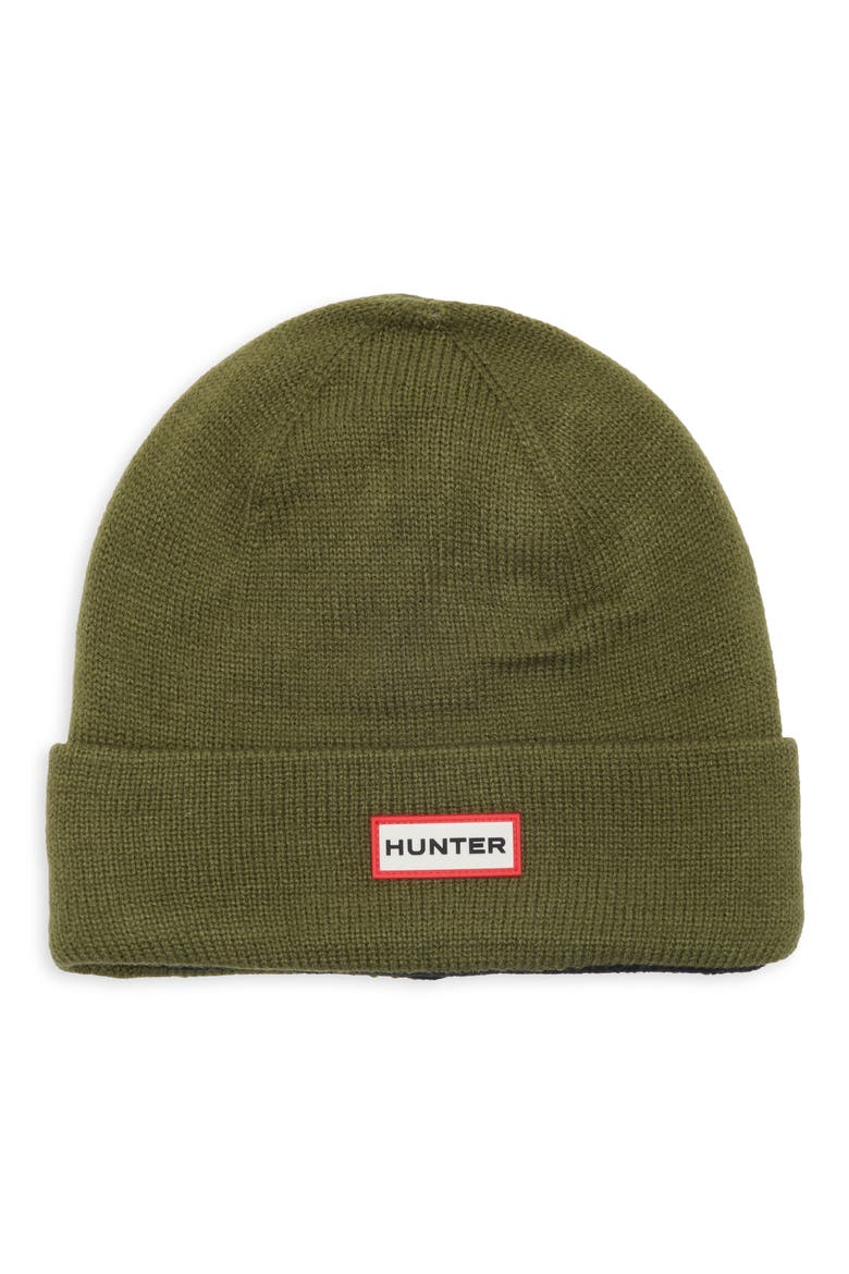 Play Fleece Lined Cuffed Beanie, Main, color, HUNTER GREEN