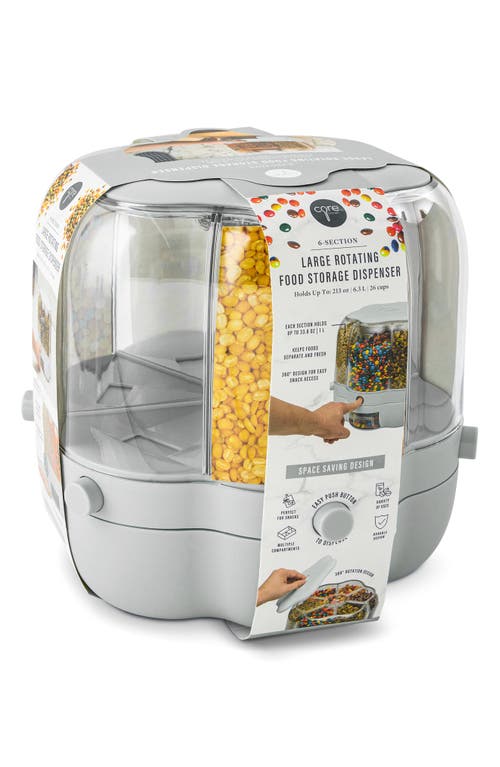 Core Home Large Rotating Food Storage Dispenser In White