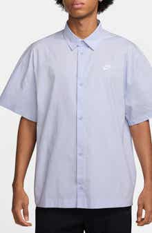 Nike Club Short Sleeve Button-Up Oversize Shirt