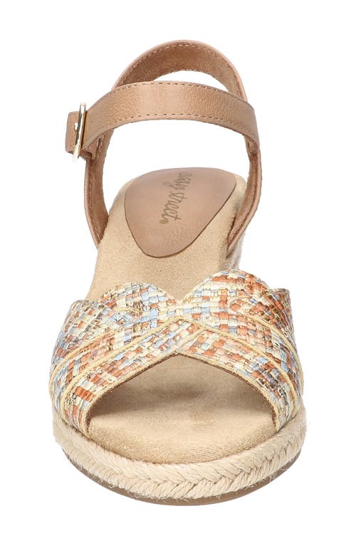 EASY STREET EASY STREET MIRAMAR ANKLE STRAP WEDGE SANDAL 