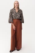 Exquise Clarette Wide Leg Linen Trousers