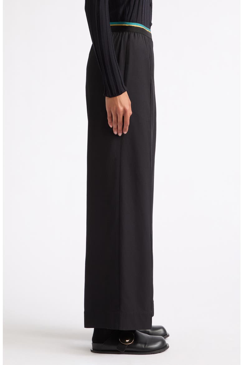 Wide Leg Trousers, Alternate, color, BLACK