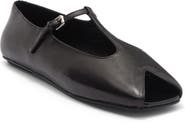 Jeffrey Campbell Keeneland T-Strap Peep Toe Flat