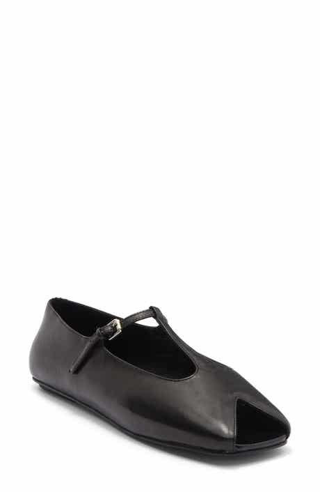Jeffrey Campbell Keeneland T-Strap Peep Toe Flat
