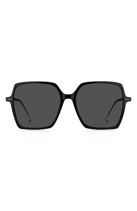 57mm Oversize Sunglasses