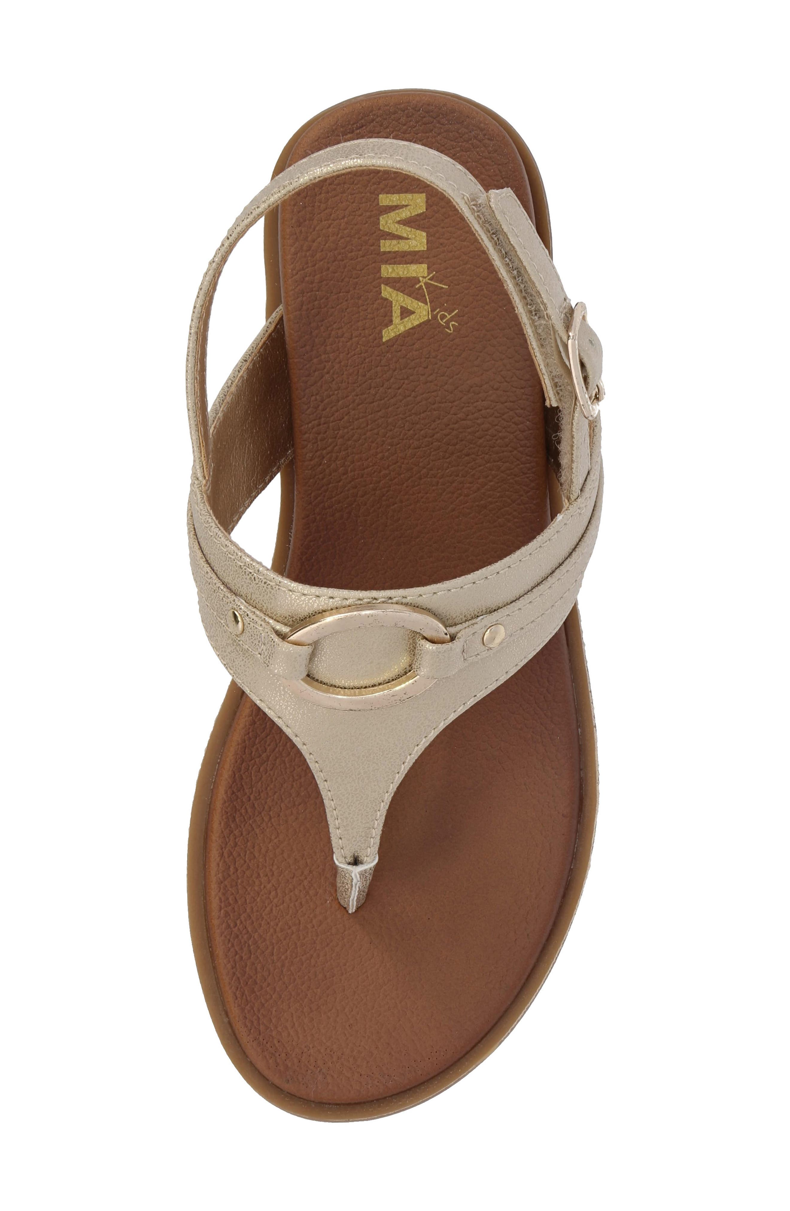 MIA Kids' Little Yenny Slingback Sandal, Alternate, color, Soft Gold