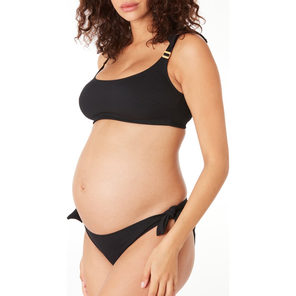 Cache Coeur Maternity Bikini Porto Vecchio In Black