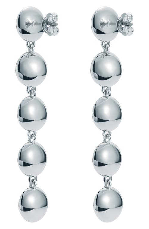 Ted Baker Sorella Linear Drop Earrings In Silver Tone/clear Crystal