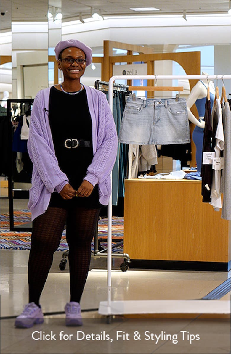 Low Rise Denim Miniskirt, sales video thumbnail