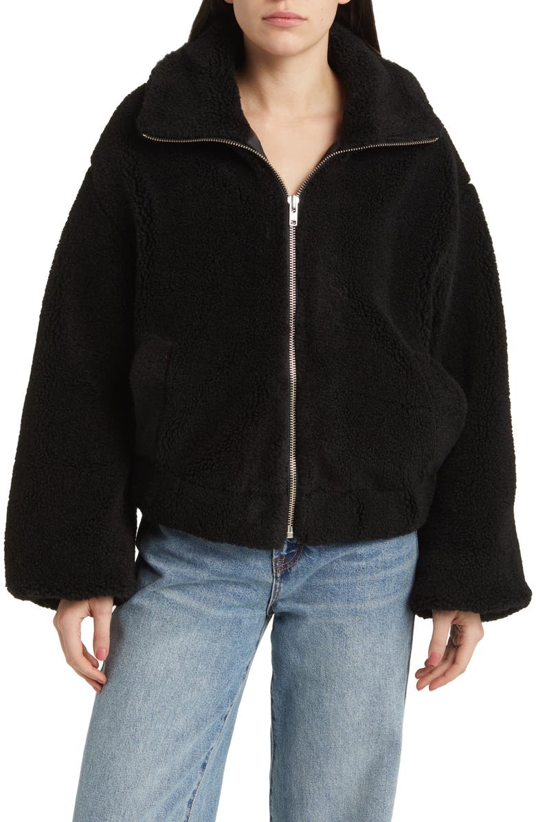 Free People Get Cozy Faux Shearling Jacket, Alternate, color,