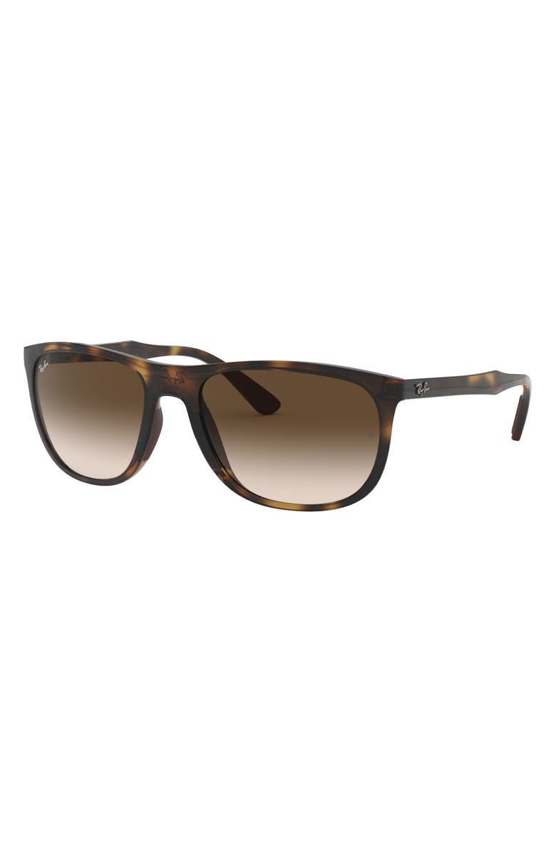 Ray-Ban 58mm Square Sunglasses, Alternate, color, Havana