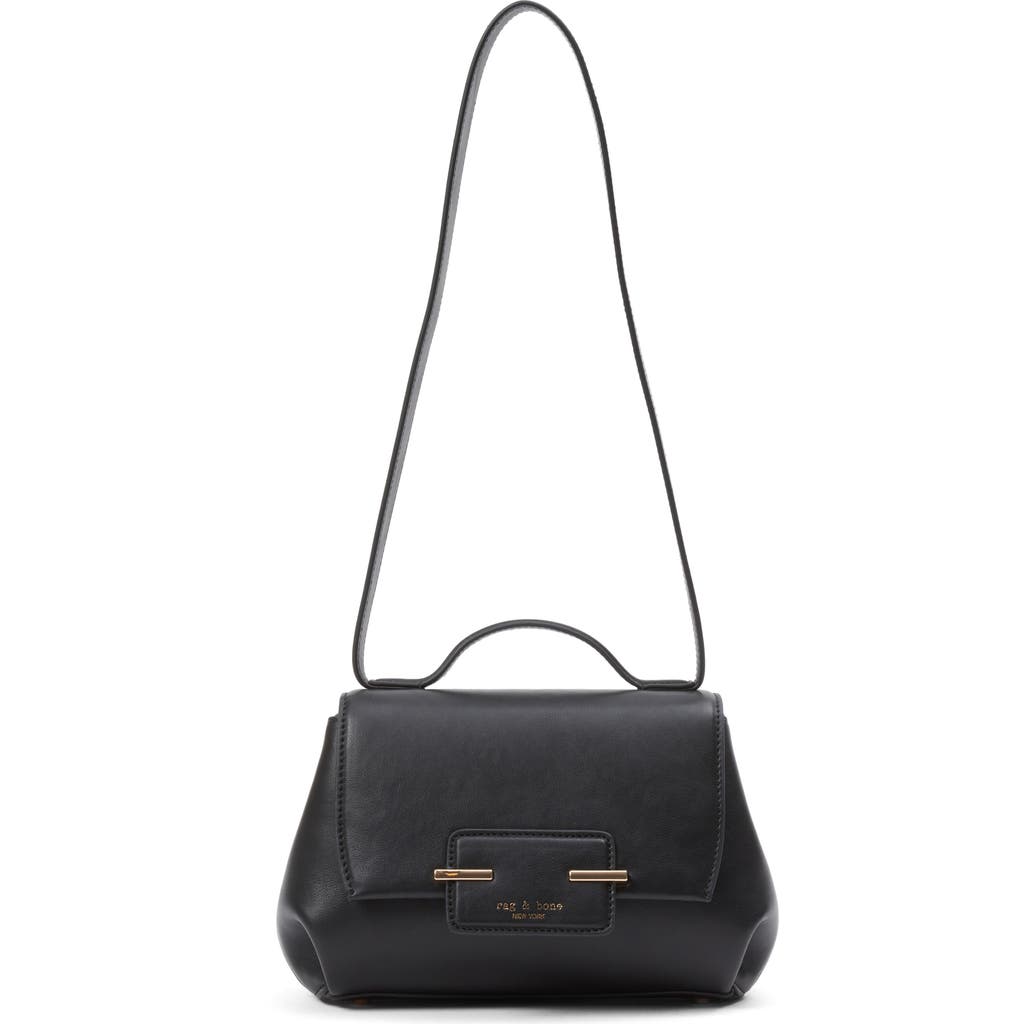 Rag & Bone Realm Leather Crossbody Bag In Black