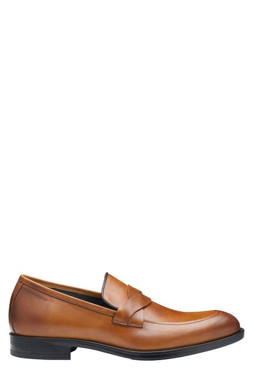 Johnston & Murphy Collection Flynch Braided Strap Loafer In Tan Italian Calfskin