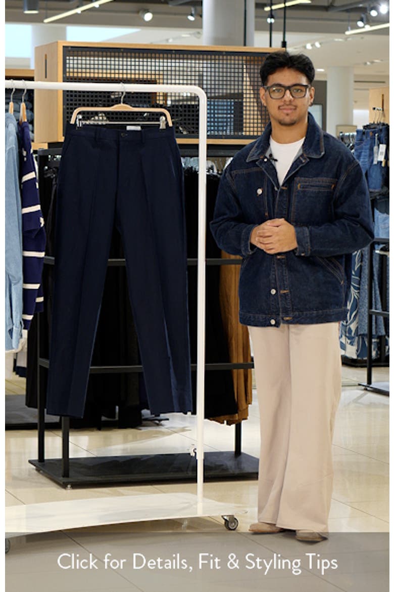 Linen Blend Straight Leg Pants video