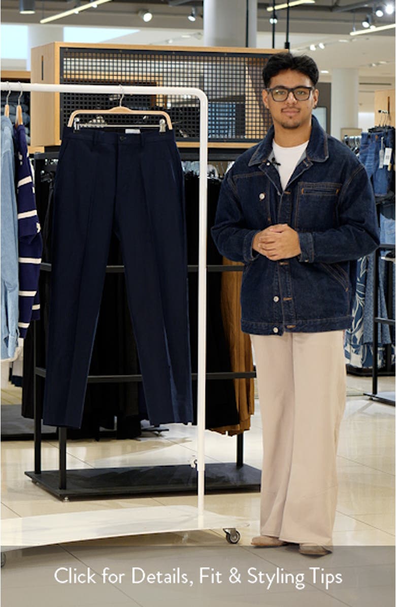 Linen Blend Straight Leg Pants, sales video thumbnail